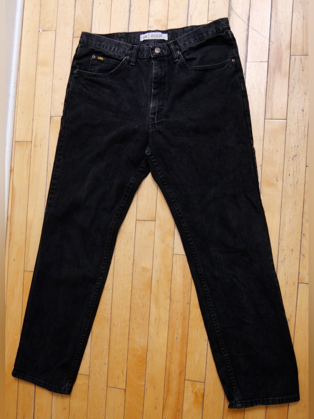 Lee Black Regular Fit Vintage Jeans